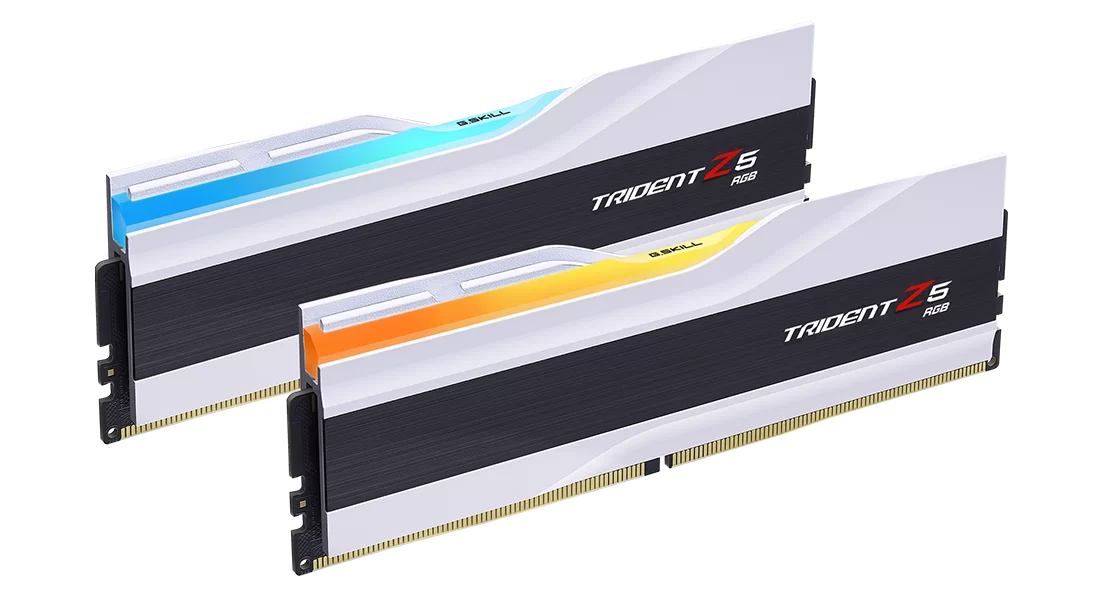G.SKILL Trident Z5 Neo RGB DDR5 RAM 64GB (2x32GB) kit in matte white