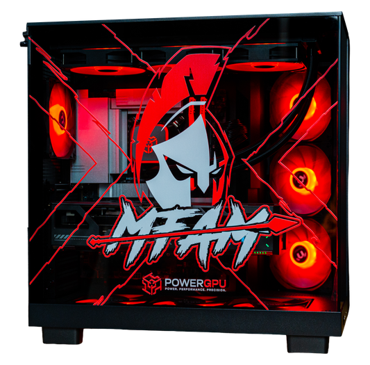 MFAM Signature Edition AMD Ryzen RTX 5080 gaming PC built by PowerGPU with Nickmercs