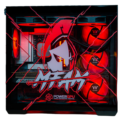 MFAM Signature Edition Intel RTX 5080 gaming PC built by PowerGPU in partnership with Nickmercs