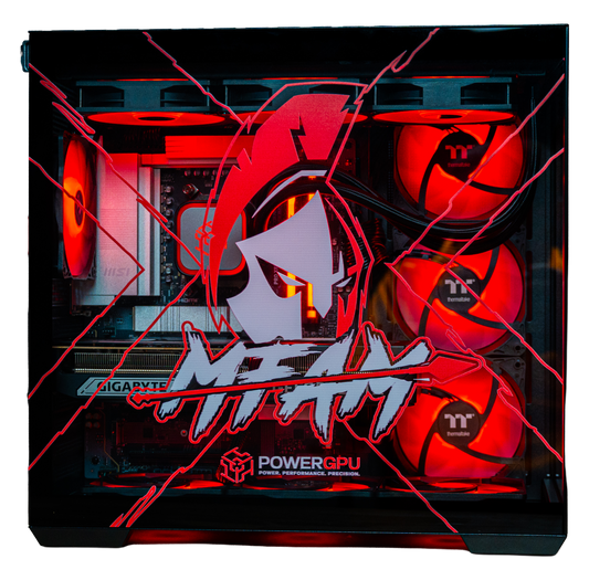 MFAM Signature Edition AMD Ryzen RTX 5080 gaming PC built by PowerGPU with Nickmercs