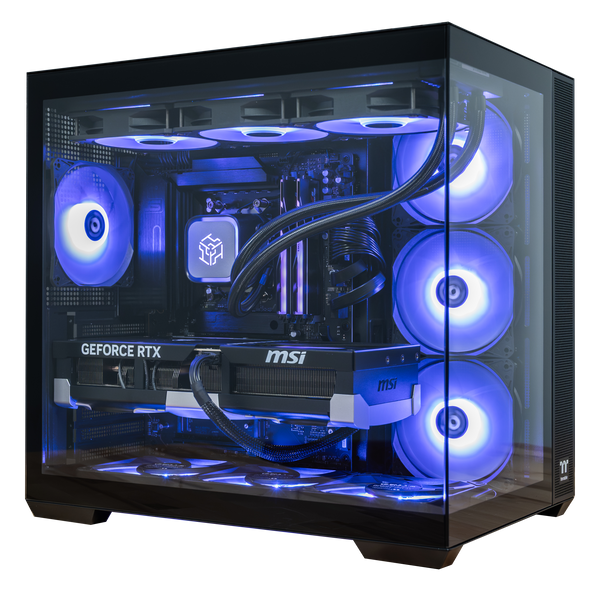Azul AMD RTX 5090 Gaming PC