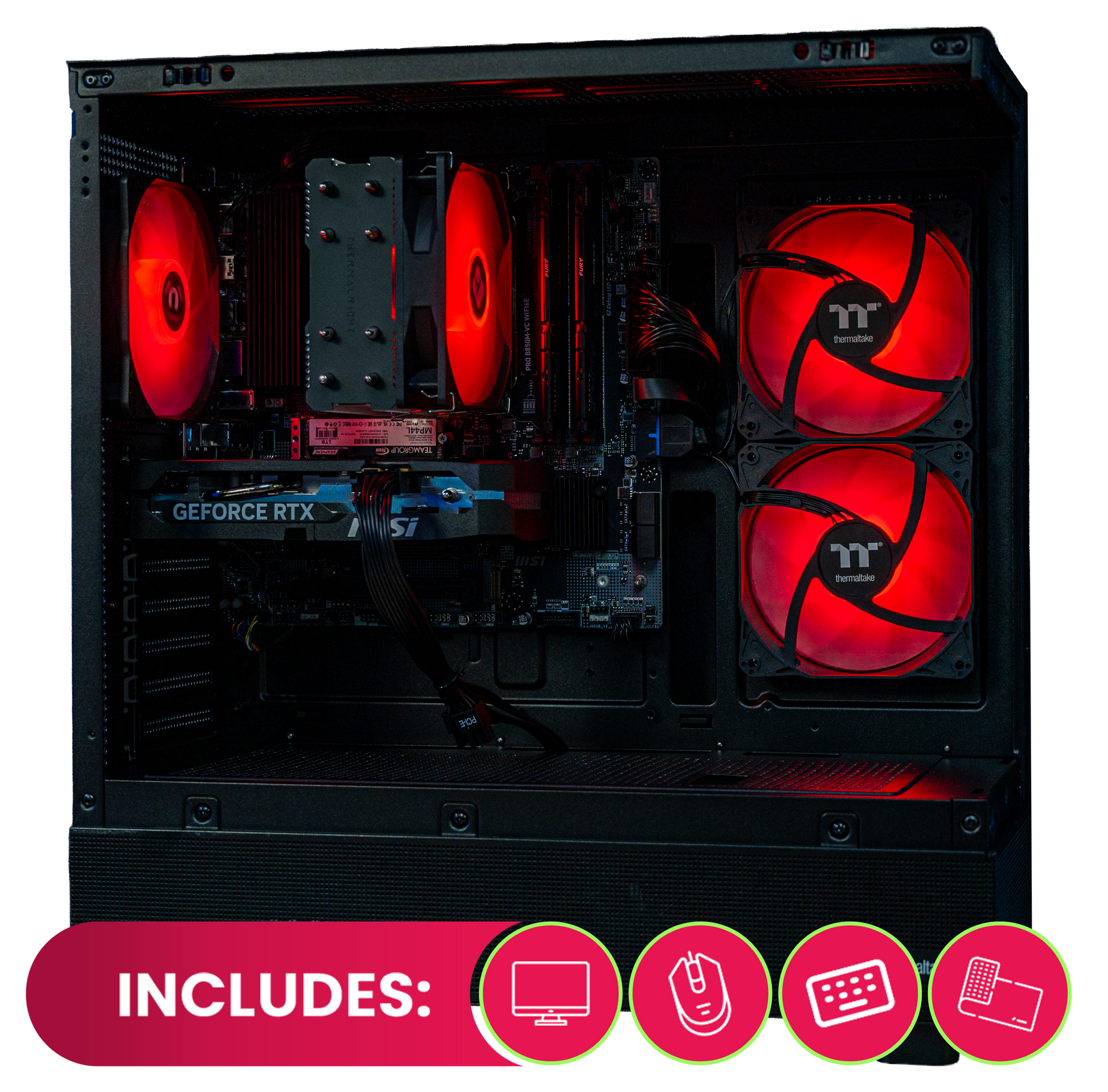 PowerStarter Intel RTX 5060 gaming PC hand-built by PowerGPU — 1080p 144fps