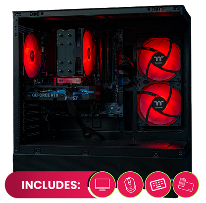 PowerStarter Intel RTX 5060 gaming PC hand-built by PowerGPU — 1080p 144fps